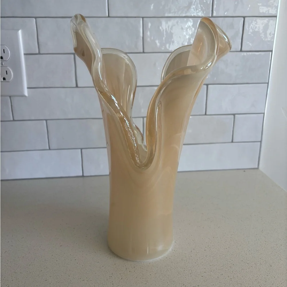 Vtg Murano Vetro Eseguito Secondo La Tecnica Dei Maestri Di Art Glass Lily Vase - Picture 5 of 9